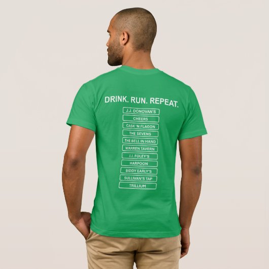 Boston Beer Marathon T-shirt (Achterkant volledig)