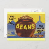 Boston Bked Beans Briefkaart (Voorkant / Achterkant)