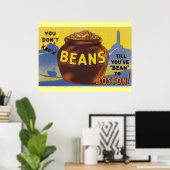 Boston Bked Beans Poster (Thuiskantoor)