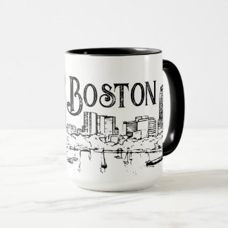 Boston Black en White Mok