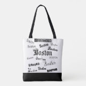Boston Black Fonts Draagtas (Achterkant)