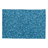 Boston Blauwe Glitters Kussensloop (Achterkant-Links)