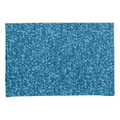 Boston Blauwe Glitters Kussensloop (Voorkant-Rechts)