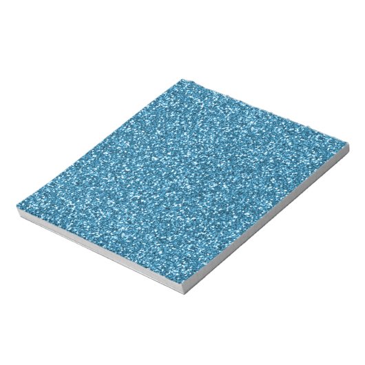 Boston Blue Glitter Notitieblok (Gedraaid)