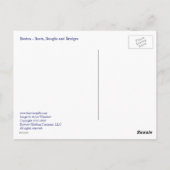 Boston - Boats, Boughs and Bridges Briefkaart (Achterkant)