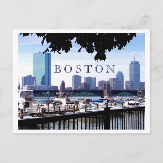 Boston - Boats, Boughs and Bridges Briefkaart (Voorkant)