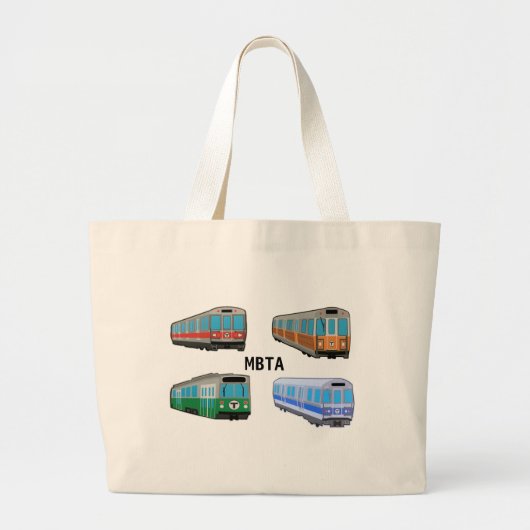 Boston boodschappentas grote tote bag (Voorkant)