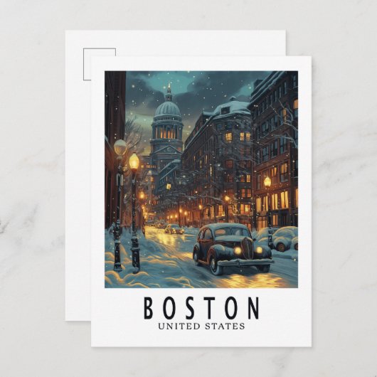  Boston Briefkaart (Voorkant / Achterkant)