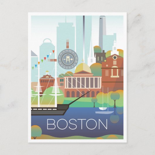 Boston Briefkaart (Voorkant)