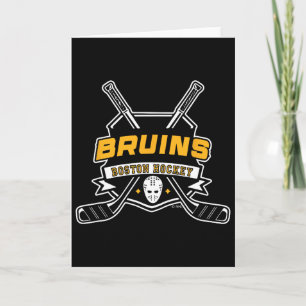 Boston Bruins Hockeysticks Zwart Officieel Gelicen Kaart