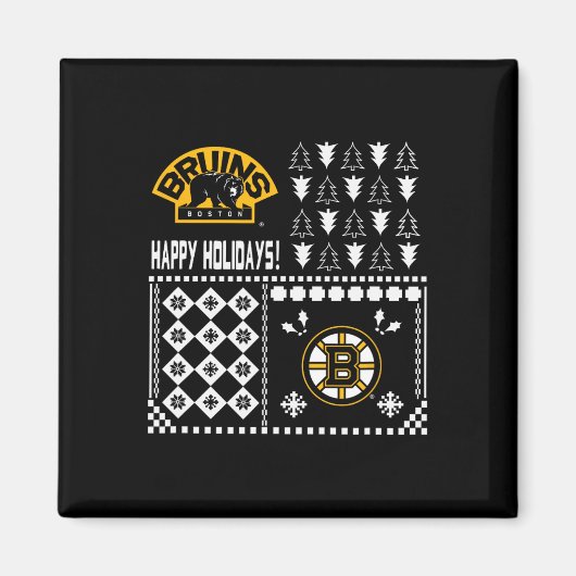 Boston Bruins lelijke kersttrui Magneet (Voorkant)