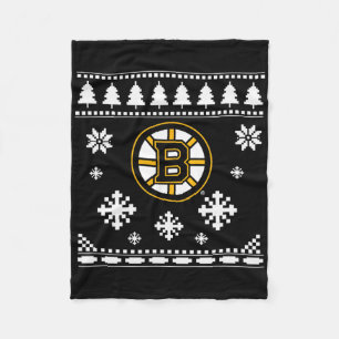 Boston Bruins Lelijke Kersttrui Vakantie Fleece Deken