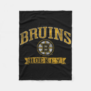 Boston Bruins Vintage Hockey Donkere Heather  Fleece Deken