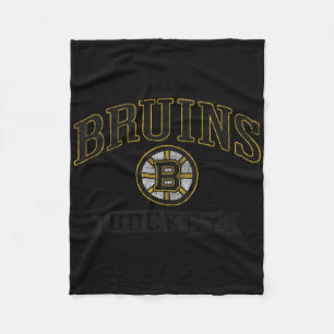 Boston Bruins Vintage Hockey Grijs Officieel Gelic Fleece Deken