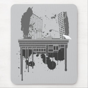 Boston Brutal (grijze versie) Muismat