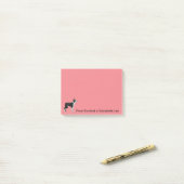 Boston Bull Terrier Personalize Post-it® Notes (Op bureau)