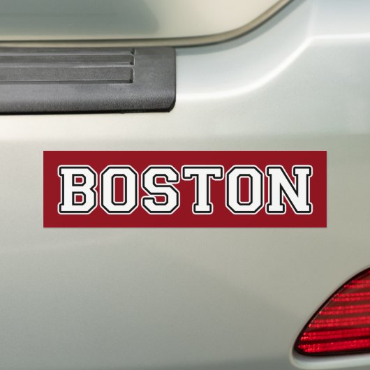 Boston Bumpersticker (Op auto)