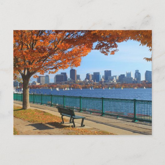Boston Charles River Autumn Briefkaart (Voorkant)