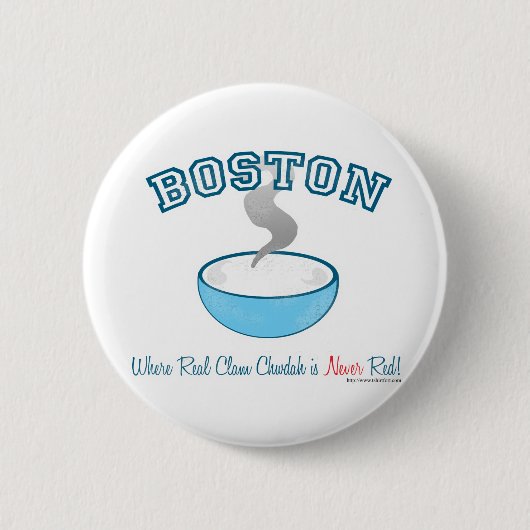 Boston Chowder War Ronde Button 5,7 Cm (Voorkant)