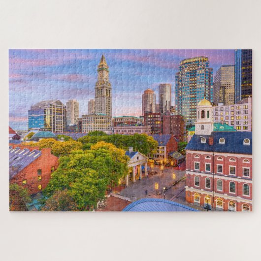 Boston City Buildings Massachusetts USA Legpuzzel (Horizontaal)