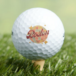 Boston City Massachusetts Retro golfresort Golfballen