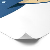 Boston City Skyline, Boston kaart skyline Poster (Hoek)