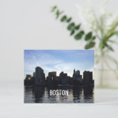 Boston City Skyline Briefkaart (Staand voorkant)