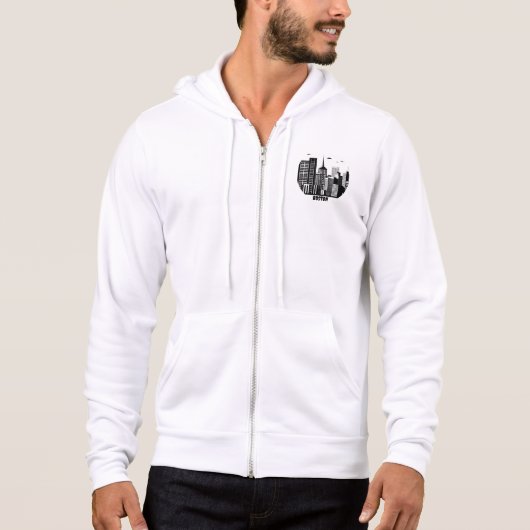 Boston City Skyline Hoodie (Voorkant)