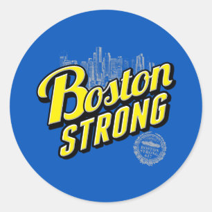 Boston City Sterke herinneringen aan Blue Ronde Sticker