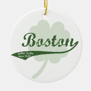 Boston Clover Keramisch Ornament
