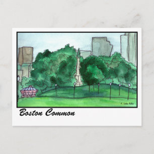 Boston Common Briefkaart