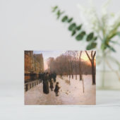 Boston Common op Twilight Briefkaart (Staand voorkant)