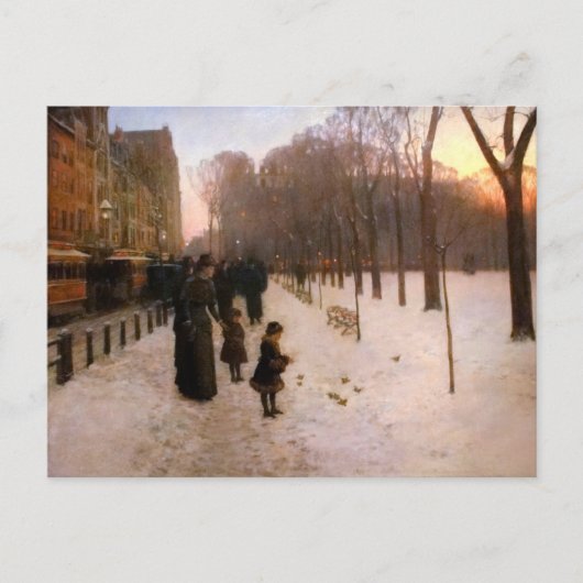 Boston Common op Twilight Briefkaart (Voorkant)