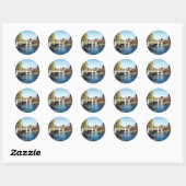 boston common ronde sticker (Vel)
