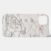 BOSTON-CONCORD MAP, 1775 Case-Mate iPhone CASE (Achterkant (horizontaal))