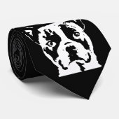 Boston cravate noire et blanche de Terrier de (Roulé)