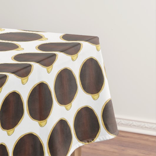 Boston Cream Donut Doughnut Custard Chocolate Tafelkleed (Voorbeeld)