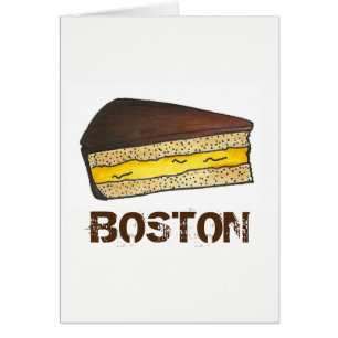 Boston Cream Pie Slice Dessert Massachusetts