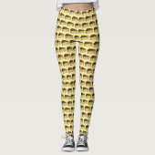 Boston Cream Pie Slice Foodie Massachusetts Leggings (Voorkant)