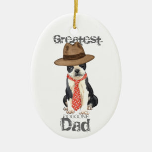 Boston Dad Ceramic Ornament