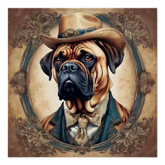 Boston de Bullmastiff Perfect Poster (Voorkant)