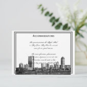 Boston Destination Wedding Accomodations Informatiekaartje (Staand voorkant)
