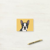 boston doodse cartoon post-it® notes (Op bureau)