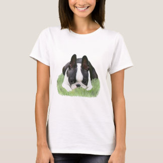 Boston doodspuppy rust t-shirt