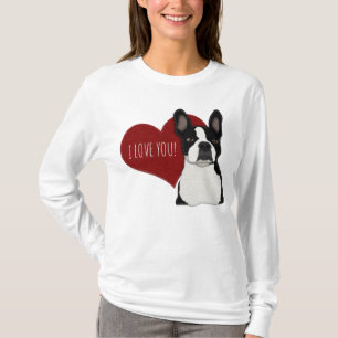 Boston en Frenchie Mix Dog   Kute honden T-shirt