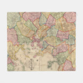 Boston en omgeving fleece deken (Voorkant (Horizontaal))