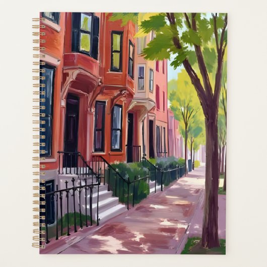 Boston Été | Maisons de Brownstone du Massachusett (Devant)