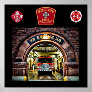 Boston Fire Engine-33 print
