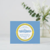 Boston Flag Briefkaart (Staand voorkant)
