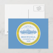 Boston Flag Briefkaart (Voorkant / Achterkant)